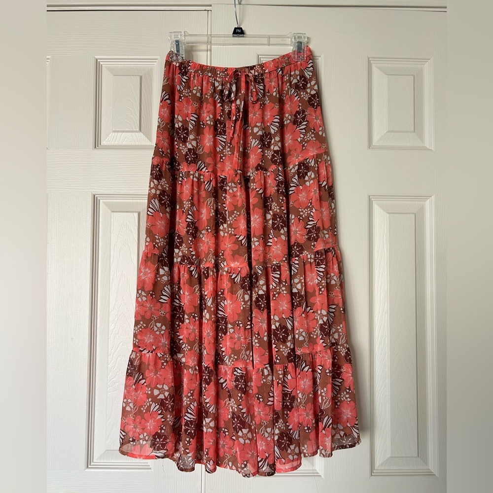 Floral Aerie Maxi Skirt